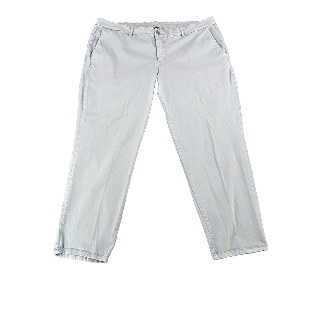 KUT From The Kloth high rise ankle straight leg pants women light blue Size 20w
